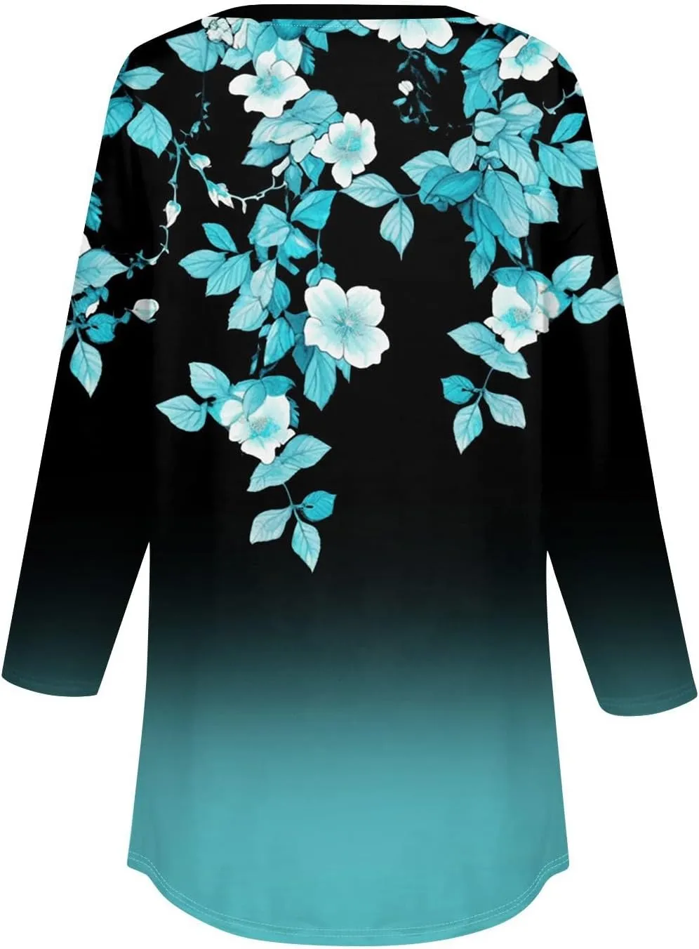 3/4 Length Sleeve Womens Tops 2025 Spring Summer Henley Neck Trendy Shirts Loose Fit Dressy Casual Blouses