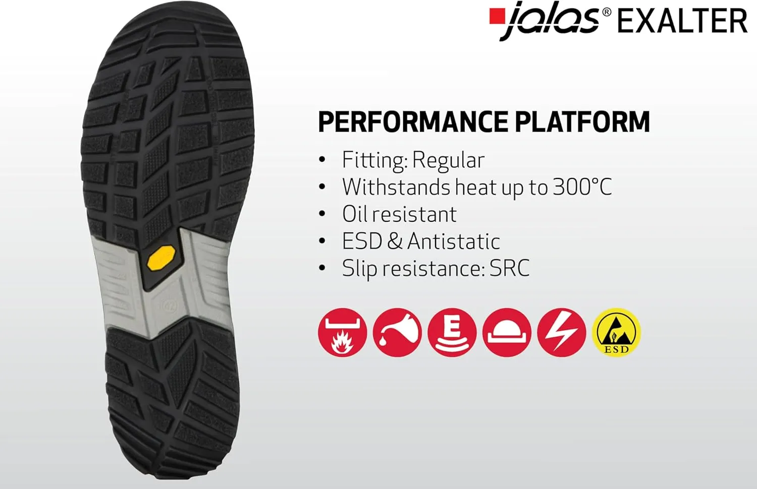 9985 Exalter Safety Shoe with BOA Laces - Work Boots - Aluminium Toecap - Mid-Cut - Water Repellant - S3, SRC, HRO