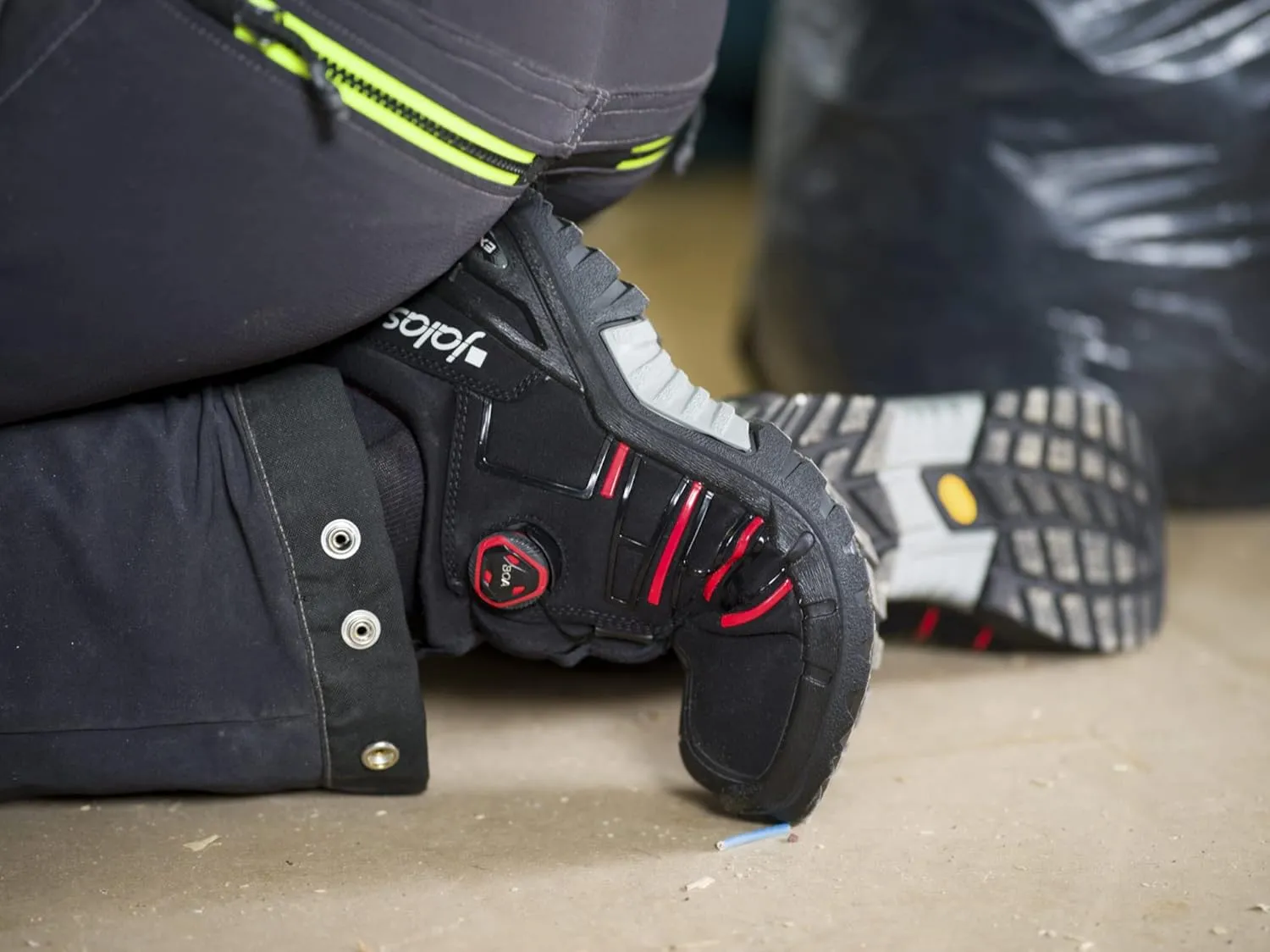 9985 Exalter Safety Shoe with BOA Laces - Work Boots - Aluminium Toecap - Mid-Cut - Water Repellant - S3, SRC, HRO