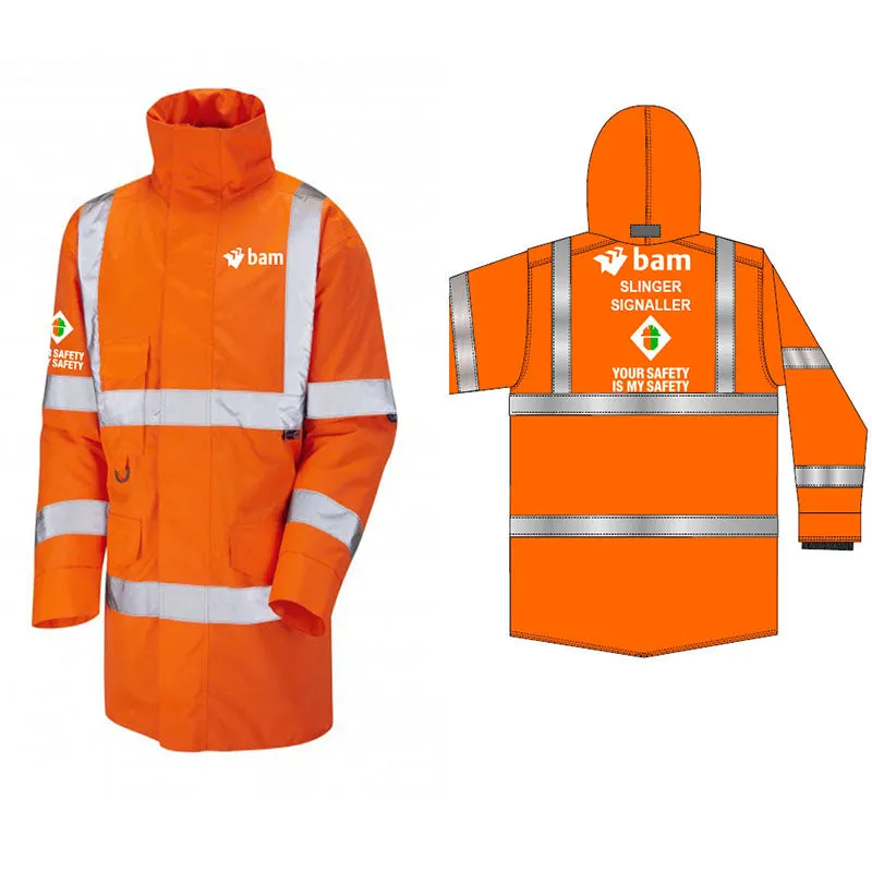 BAM Padded Hi Vis Site Jacket - Orange