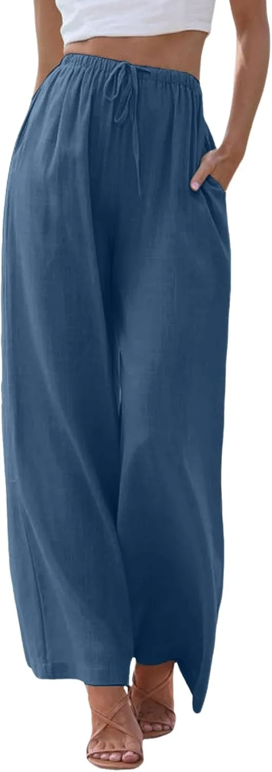Barrel Pants for Women Winter Active Vacation Trousers with Pockets Barrel Pants Straight Leg