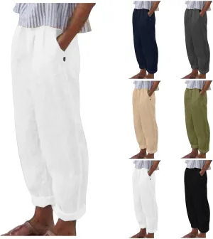 Beach Pants for Women Trendy 2025 Lounge Loose Drawstring Elastic Waist Pant Trousers Casual Summer Slacks Clothes