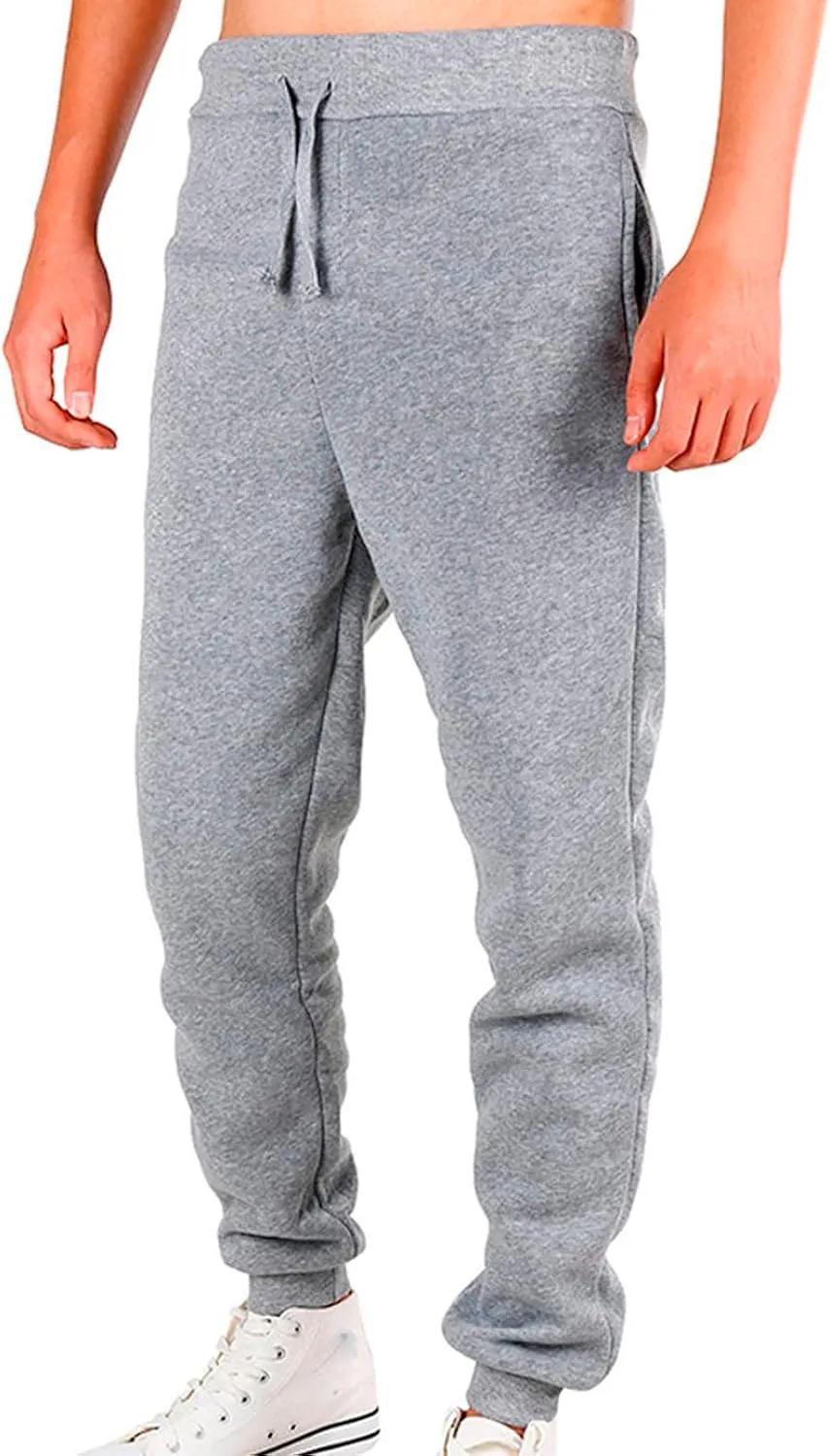 Big and Tall Sweatpants for Men Athletic Workout Jogger Pants Drawstring Trousers Men's Winter Fleece Pants Sherpa