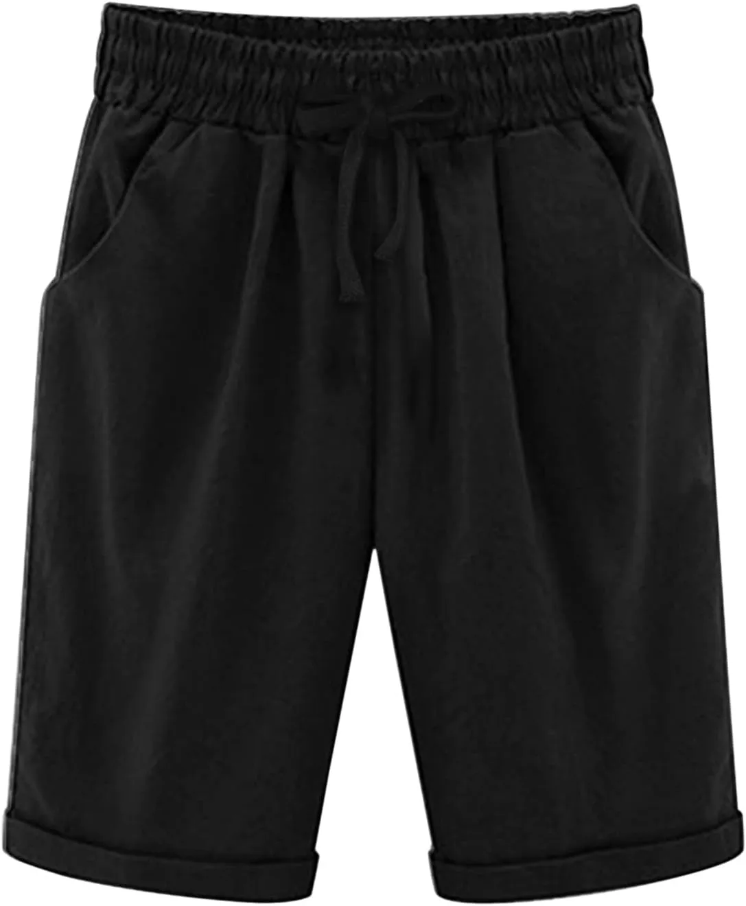 Biker Shorts Women with Pockets Pants Straight Leg Sports Casual Loose Shorts Biker Shorts Women with Pockets Plus