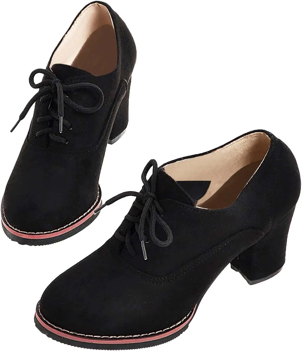 Black Booties for Women Ankle Wide Width Booties Womens Leather Boots Ankle Heeled Bootie for Women Dressy Fashion Casual Comfy Soft Slip on Pointed Toe Chunky Stacked Heel