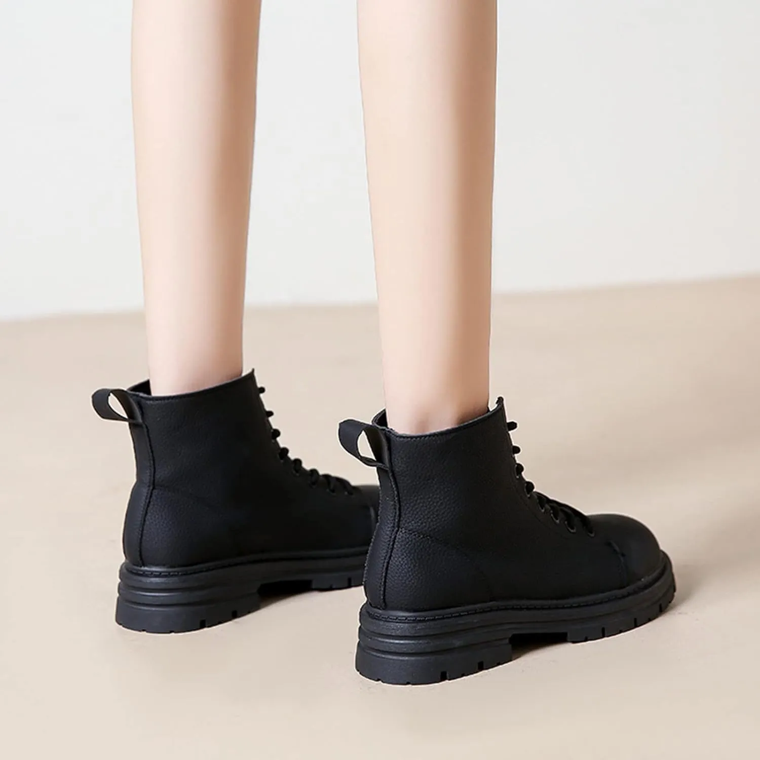 Black Booties for Women Ankle Womens Booties Fall 2024 Brown Boots Women Fall Ankle Barefoot Shoes Women Lightweight Cute Round Toe Pointed Toe Stacked Mid Heel