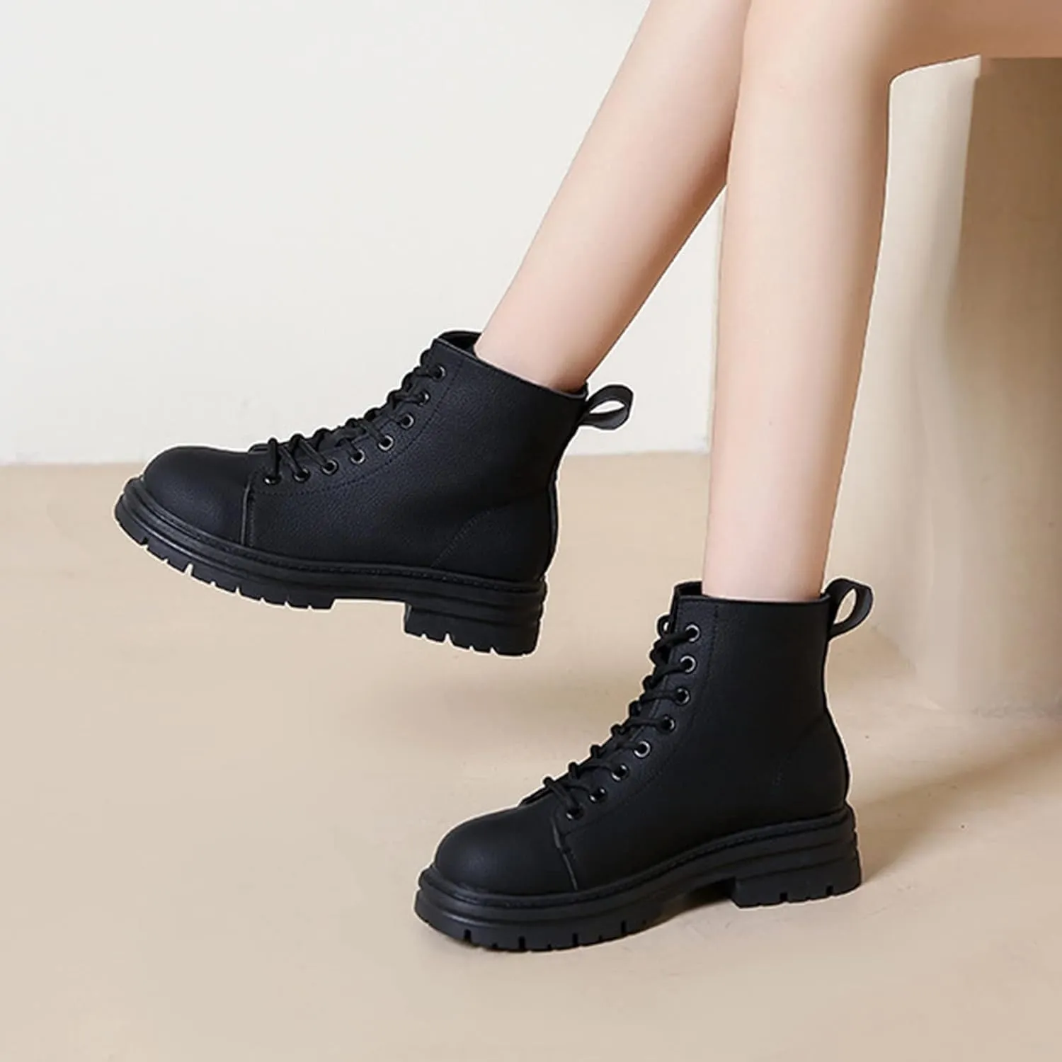 Black Booties for Women Ankle Womens Booties Fall 2024 Brown Boots Women Fall Ankle Barefoot Shoes Women Lightweight Cute Round Toe Pointed Toe Stacked Mid Heel
