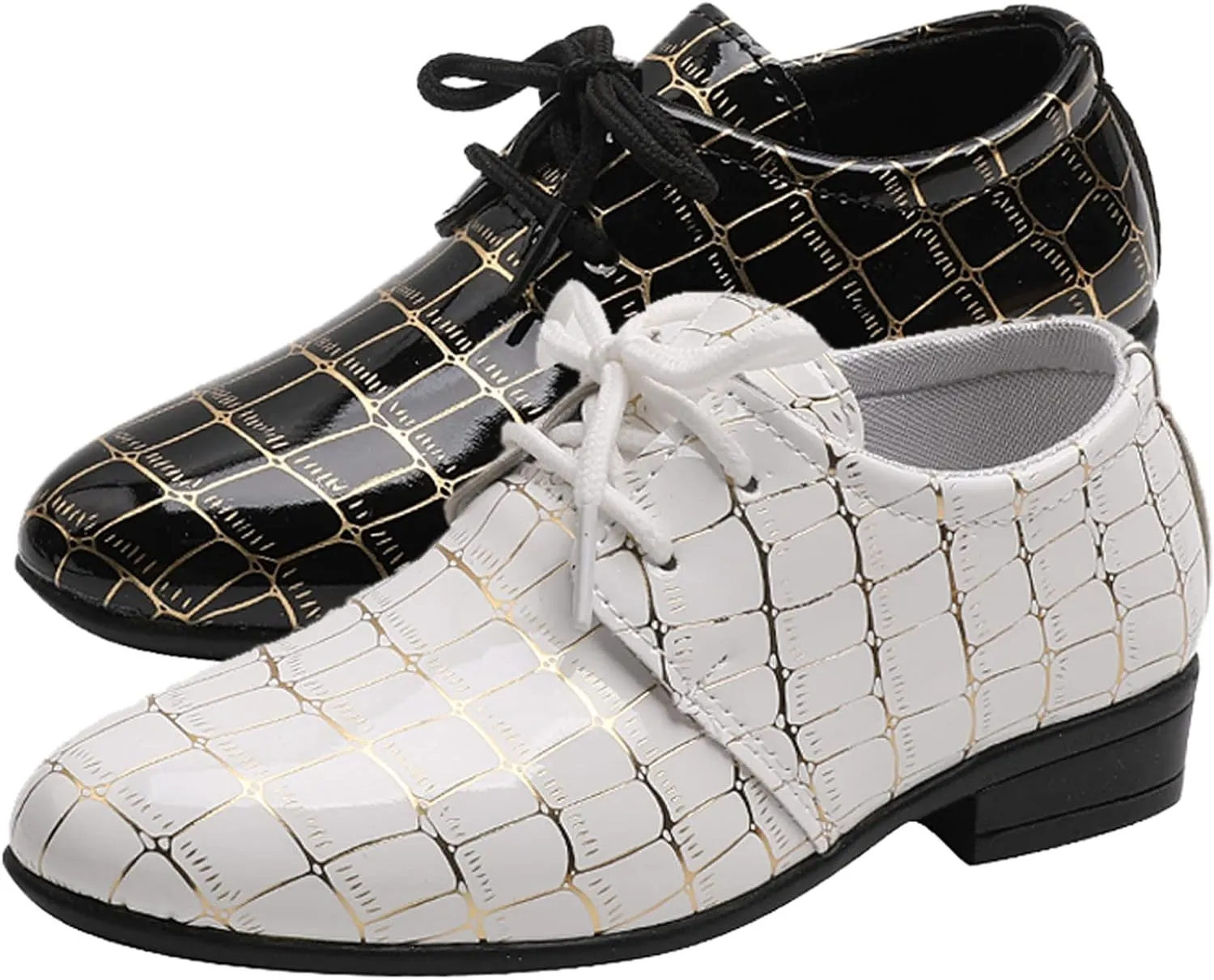 Boys Pointed Toe Dress Shoes Boy??s Dress Oxford Formal Shoes Toddler Lace Up Loafer Wedding Shoes Leather Shoes