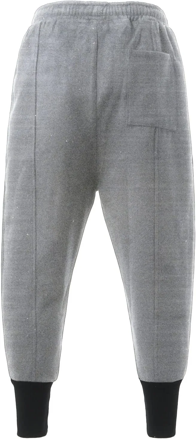 Cargo Pants for Men Big and Tall Fleece Cargo Pants Cargo Sweatpants for Men Sweatpants Open Bottom Drawstring Cargo