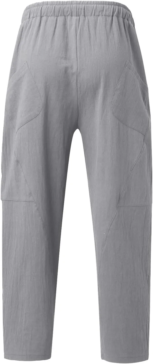 Cargo Pants for Men Big and Tall, for Men Lightweight Golf Track Pant 2023 Men's Heavyweight Cargo Fleece Sweatpants