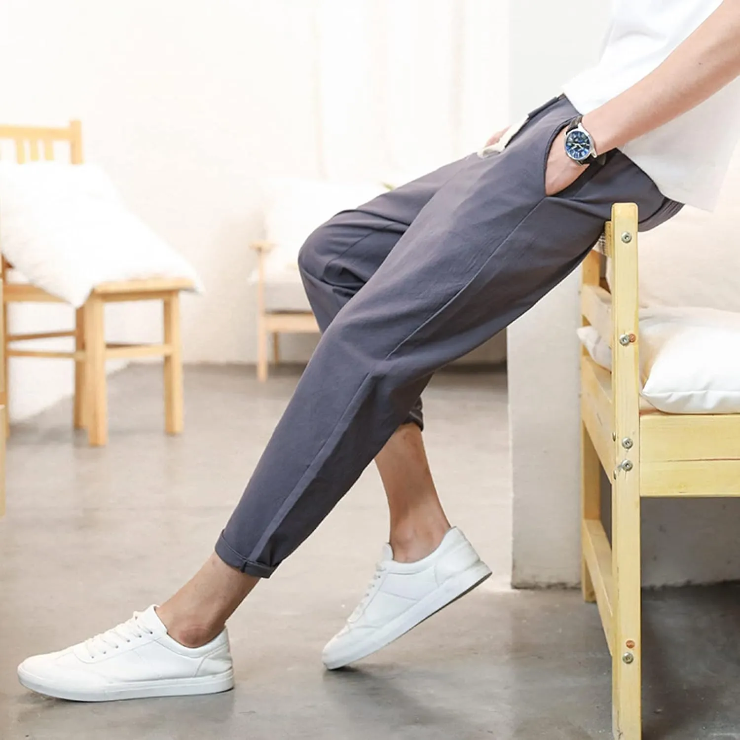 Cargo Pants for Men Big and Tall, Multi Pocket Sweatpants Lounge Loose Workout Jogger Cargo Pants Mens Sports Pants