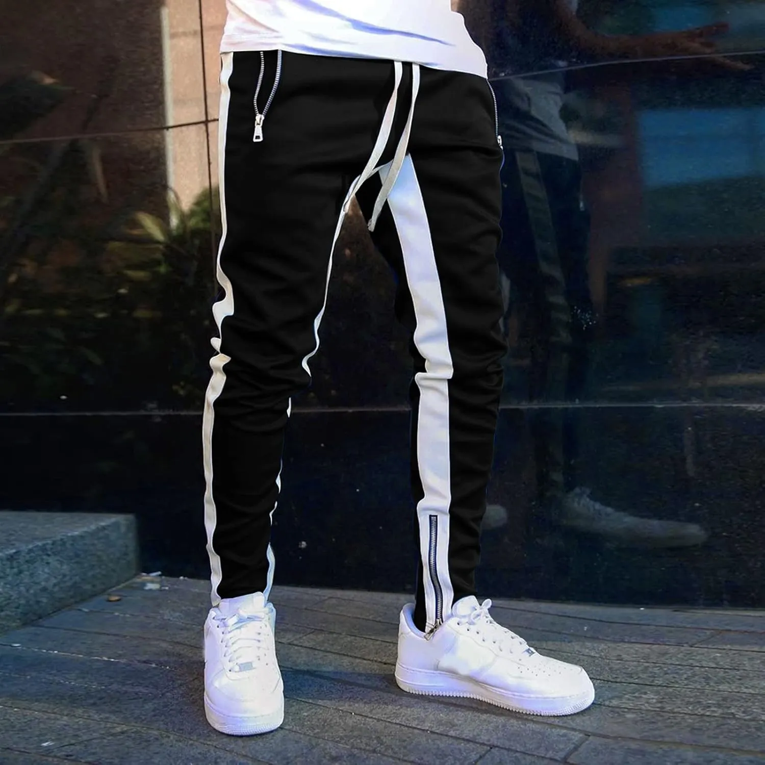 Cargo Pants for Men Big and Tall Straight Fit Cargo Pants for Men Stretch Men's Slim Fit Fleece Pants Winter Big and