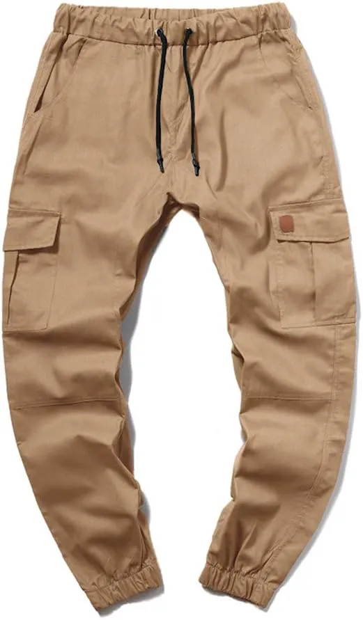 Cargo Pants for Men Relaxed Fit Sweatpants Stretch Elastic Waist Multiple Pockets Sports Pants Fitness Sports Trouser