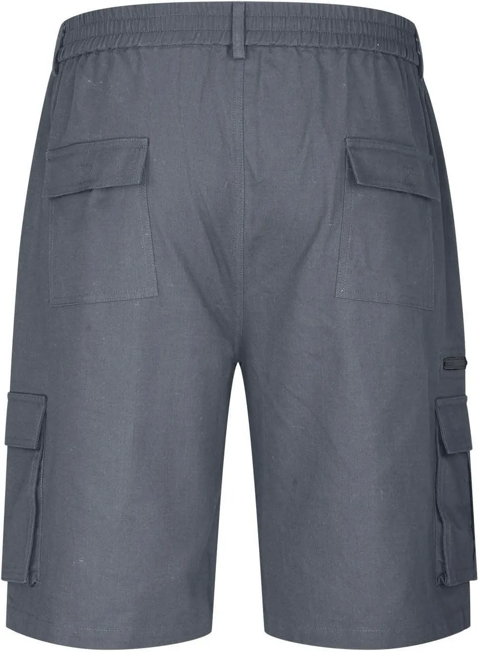 Cargo Shorts for Men 2025 Summer Trendy Elastic Waist Outdoor Hiking Shorts Big and Tall Bermuda Shorts with Pockets