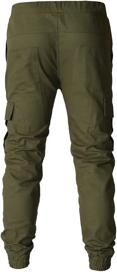 Cargo Sweatpants for Men Big and Tall Athletic Pants for Men Mens Autumn and Winter High Street Fashion Leisure Loose