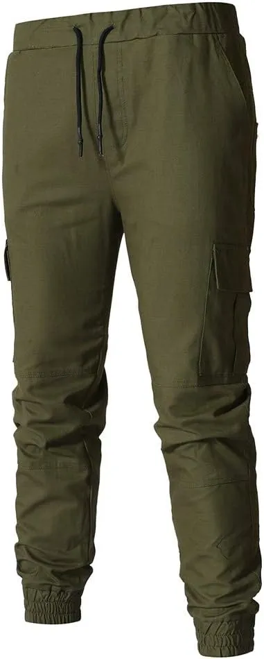 Cargo Sweatpants for Men Big and Tall Athletic Pants for Men Mens Autumn and Winter High Street Fashion Leisure Loose
