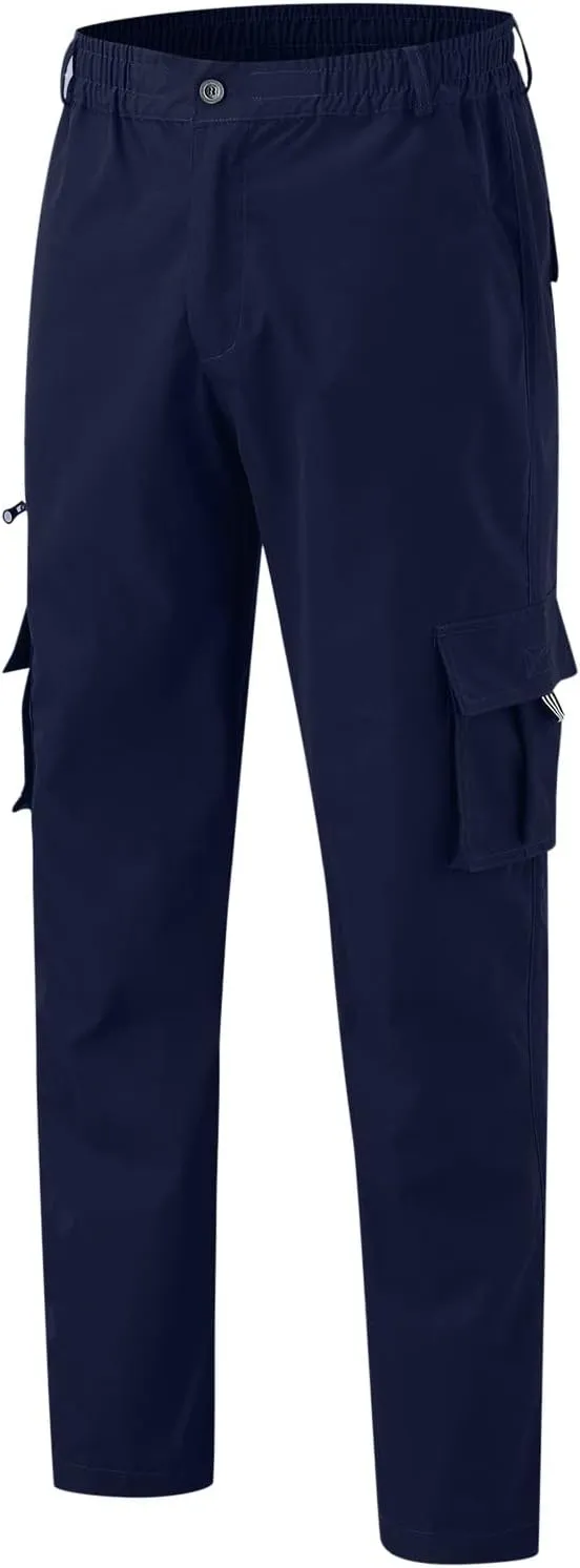 Cargo Sweatpants for Men Big and Tall Jogger Drawstring Trousers Pockets Sweatpants Workout Sports Pant Casual Cotton