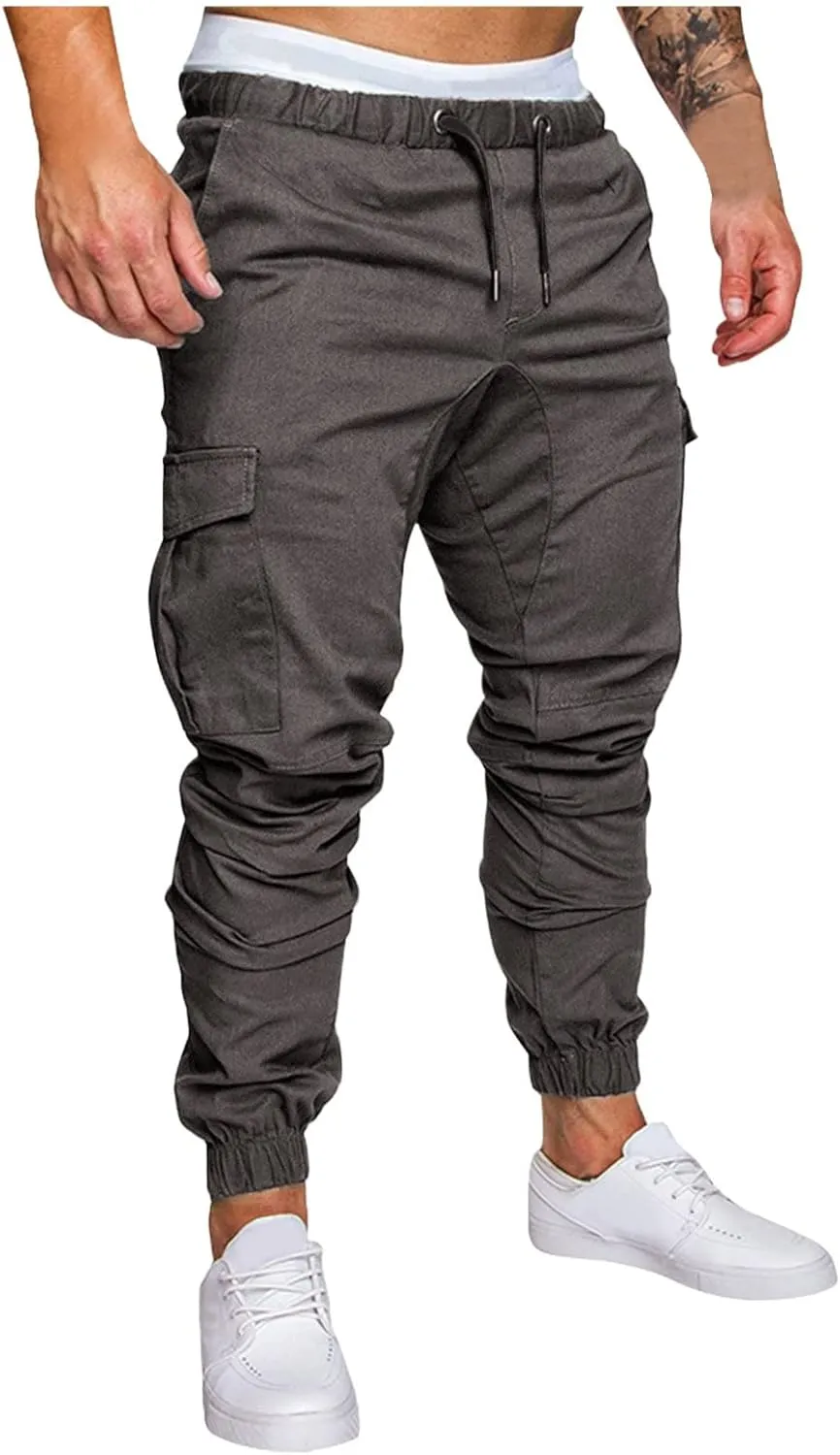 Cargo Sweatpants for Men Mens Lounge Pants Men Casual Cargo Pants Hiking Pants Workout Joggers Men's Reflective Cargo