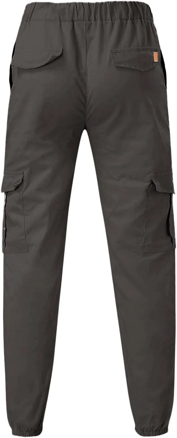 Cargo Sweatpants for Men Mens Lounge Pants Men Casual Cargo Pants Hiking Pants Workout Joggers Men's Reflective Cargo