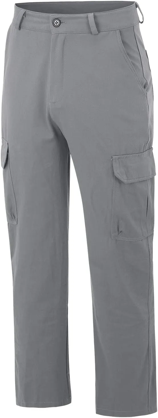 Cargo Trousers for Men Casual Long Trousers Men Athletic Jogger Sports Outdoor Trousers Men's Sweatpants with Zipper