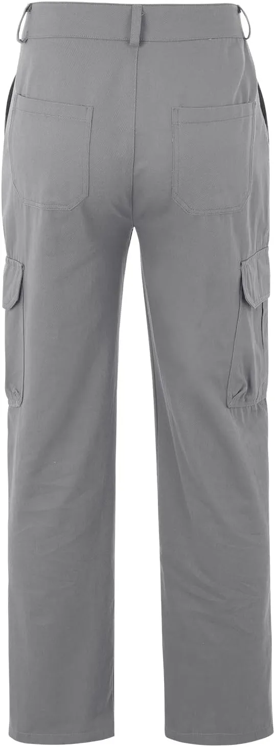 Cargo Trousers for Men Casual Long Trousers Men Athletic Jogger Sports Outdoor Trousers Men's Sweatpants with Zipper