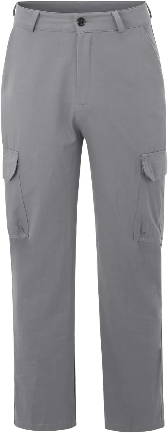 Cargo Trousers for Men Casual Long Trousers Men Athletic Jogger Sports Outdoor Trousers Men's Sweatpants with Zipper