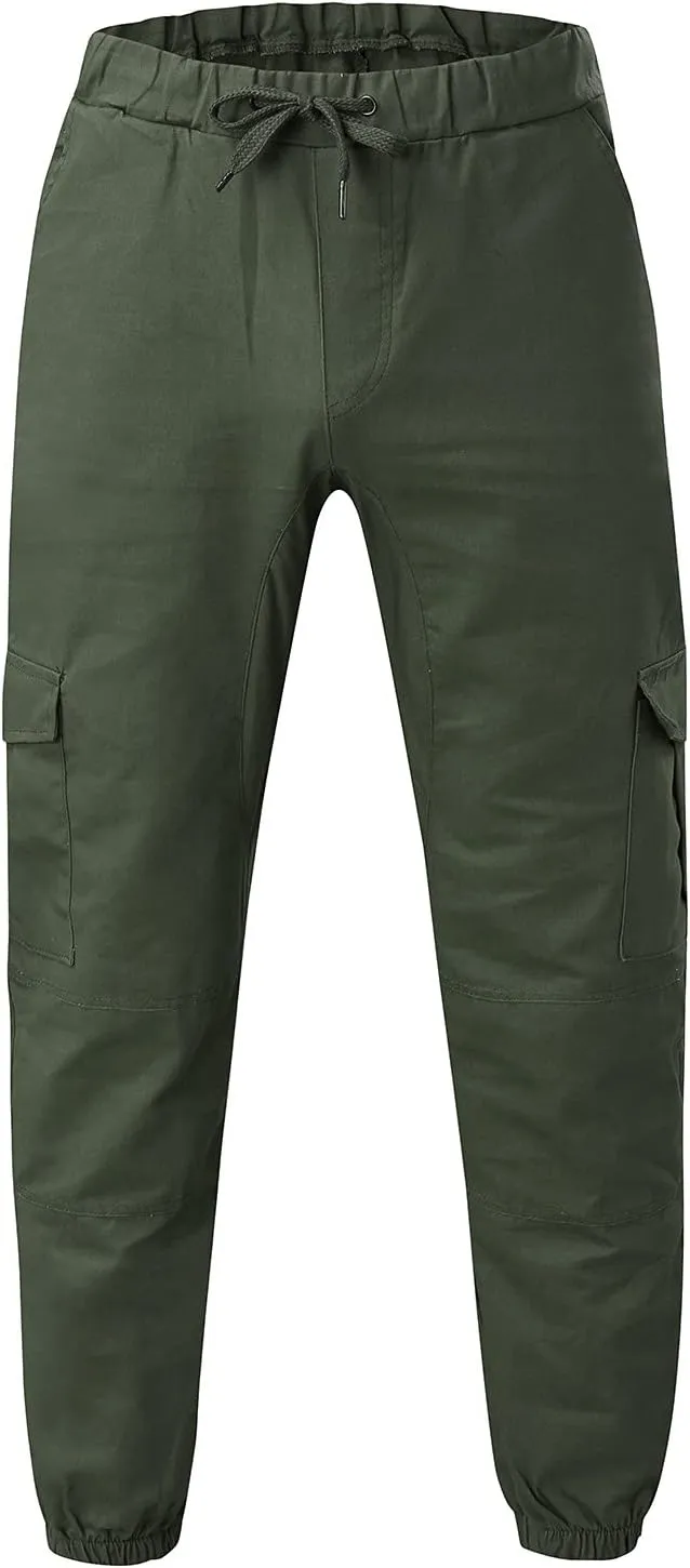 Cargo Trousers for Men Jogger Pants with Pockets Casual Mens Christmas Sports Workout Pants for Running Mens Jogger