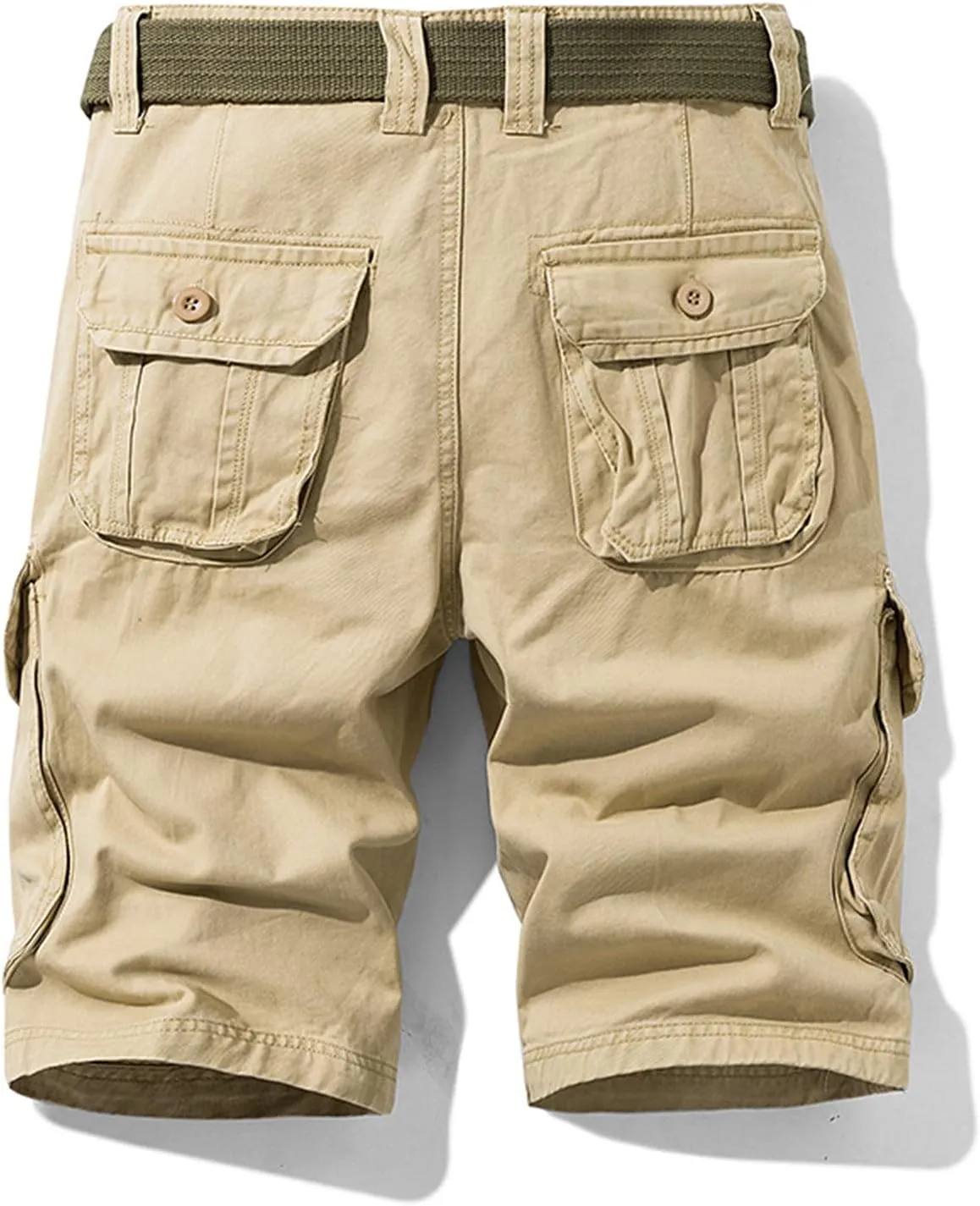 Cargo Work Shorts for Men Rip Stop Twill Military Tactical Shorts Casual Fishing Hiking Shorts with Multi Pockets