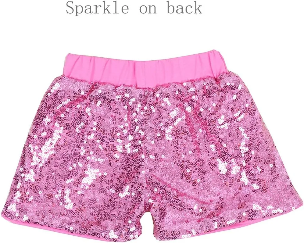 Cilucu Baby Girls Shorts Toddler Sequin Shorts Sparkles on Both Sides
