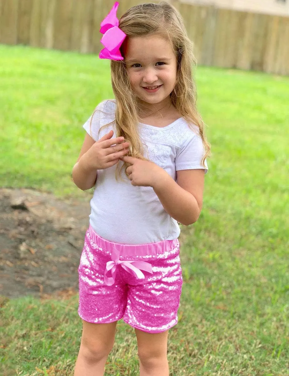 Cilucu Baby Girls Shorts Toddler Sequin Shorts Sparkles on Both Sides