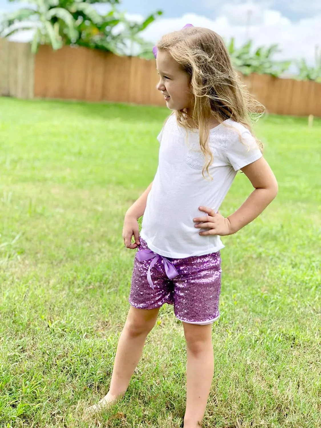 Cilucu Baby Girls Shorts Toddler Sequin Shorts Sparkles on Both Sides