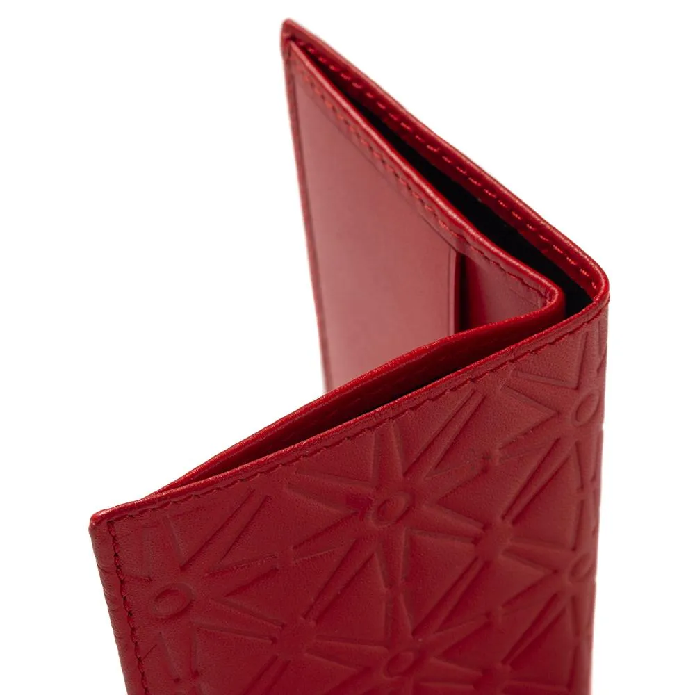 COMME des GARÇONS SA640E Embossed Leather Wallet / Orange