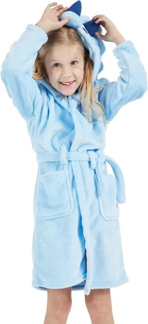 DELEY Girl's Robe Baby Boys Hoodie Robes Toddler Bathrobes for Kids Pajamas Sleepwear