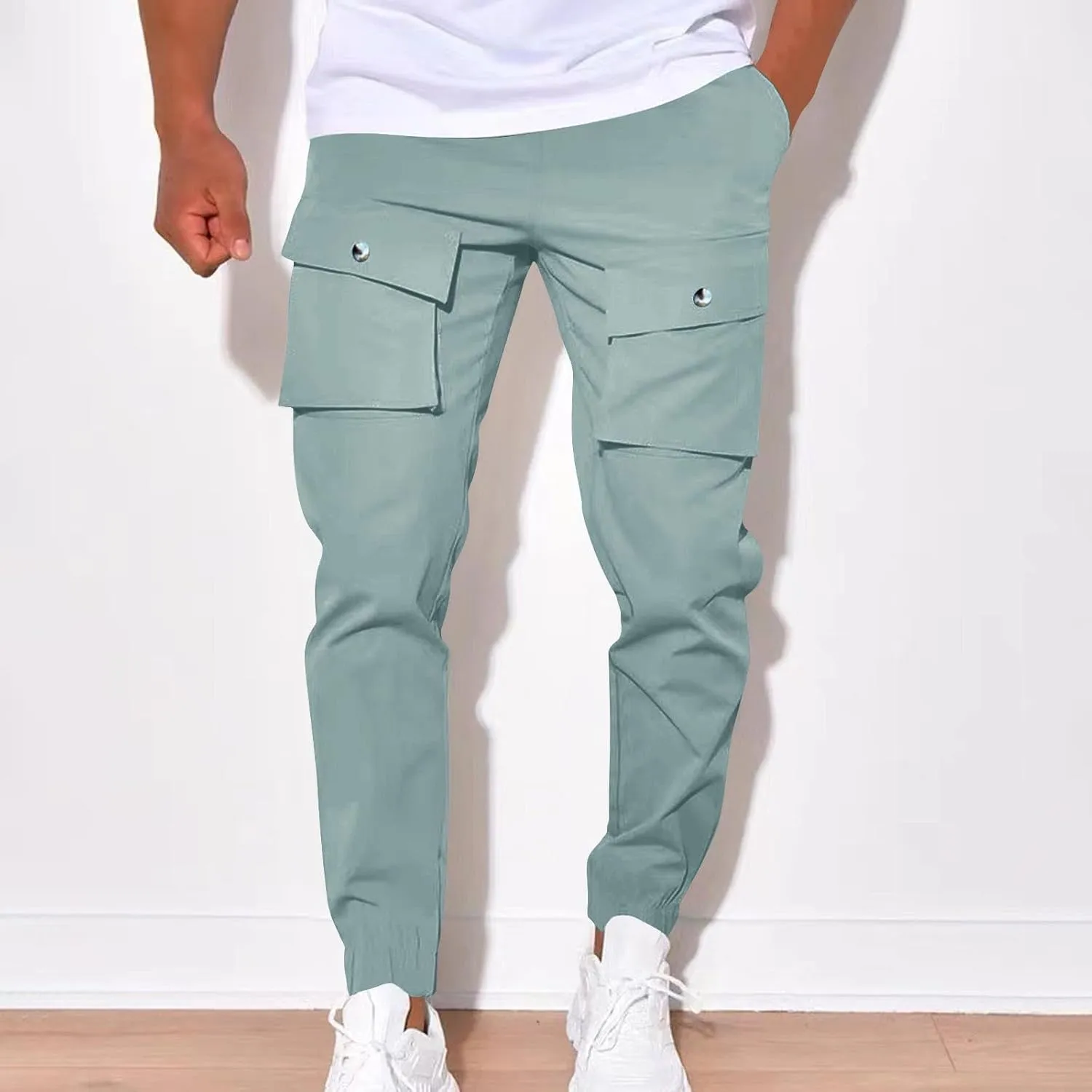 Designer Slim Fit Jogger Mens Joggers Pants Casual Workout Running Gym Sweatpants with Drawstring Cargo Hiking Pants