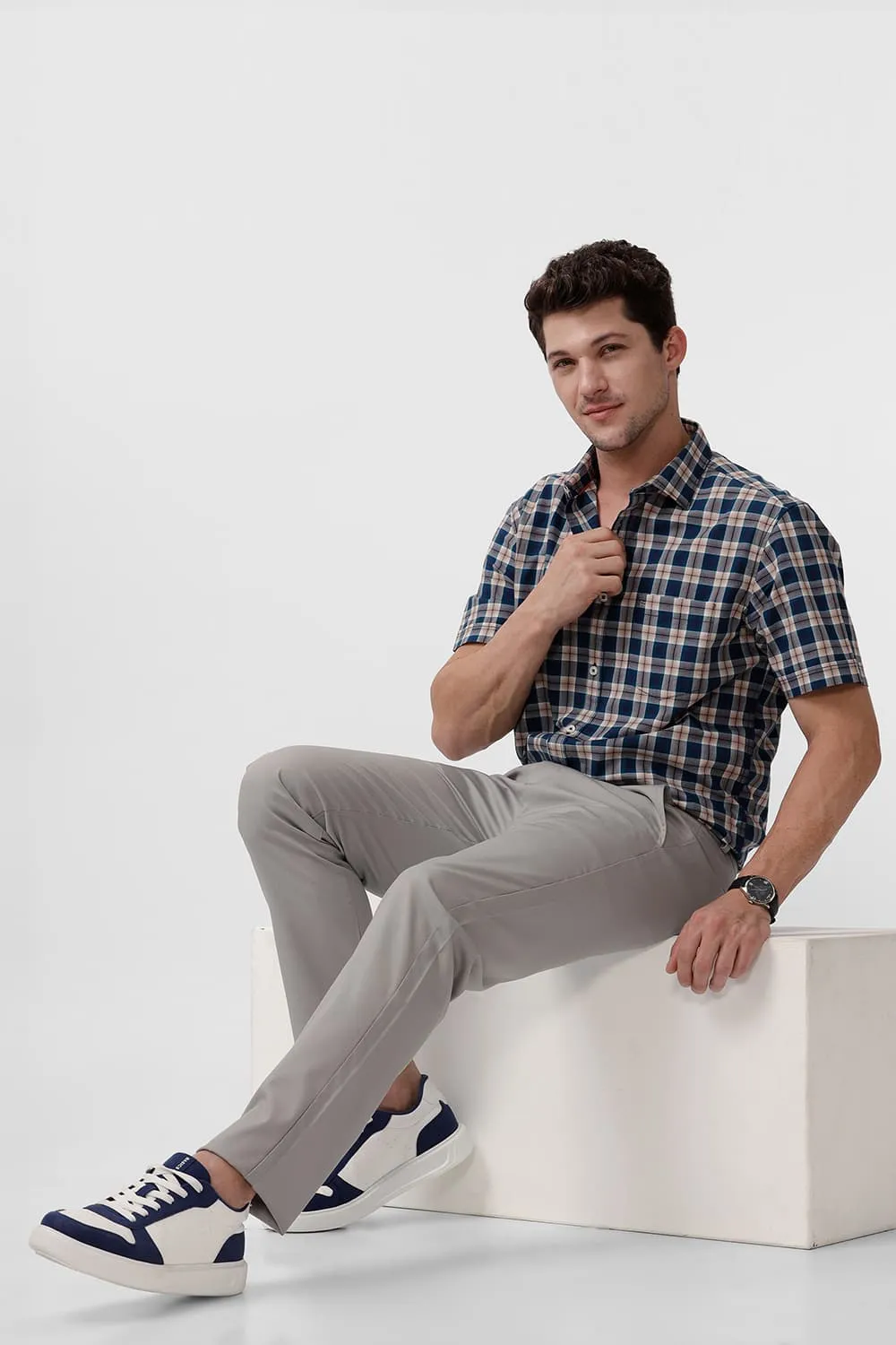 Drift Fit Cationic Polyester Viscose Twill Trousers