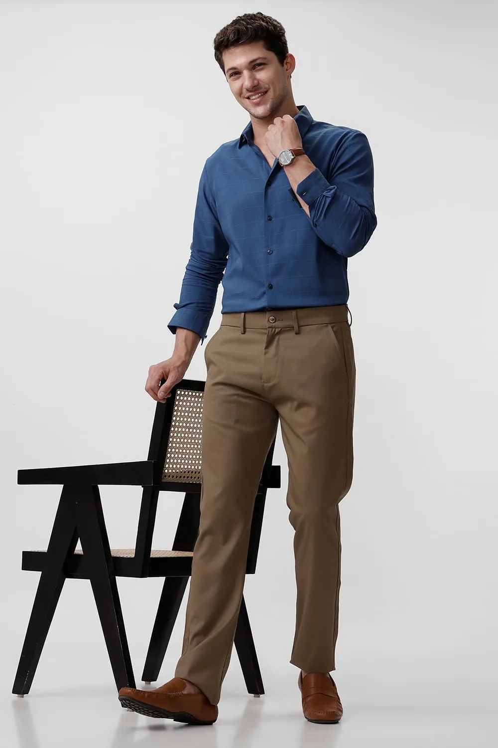 Drift Fit Cationic Polyester Viscose Twill Trousers
