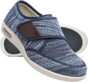 Extra Wide Edema Swollen Slippers for Men - Slip-On Loafers, Casual House Driving Shoes, Lightweight Breathable Sneakers