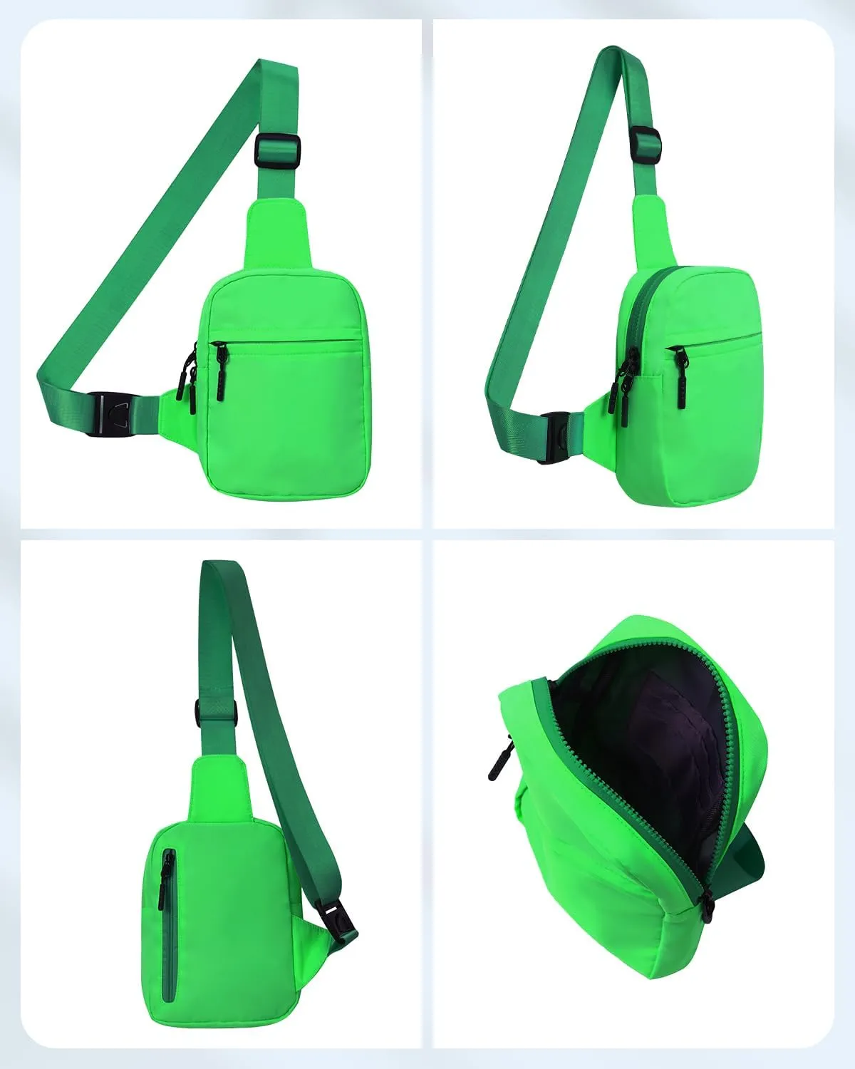 GEEAD Small Sling Bag for Women and Men Mini Crossbody Phone Chest Bag Waterproof Nylon Shoulder Bag Gym Travel