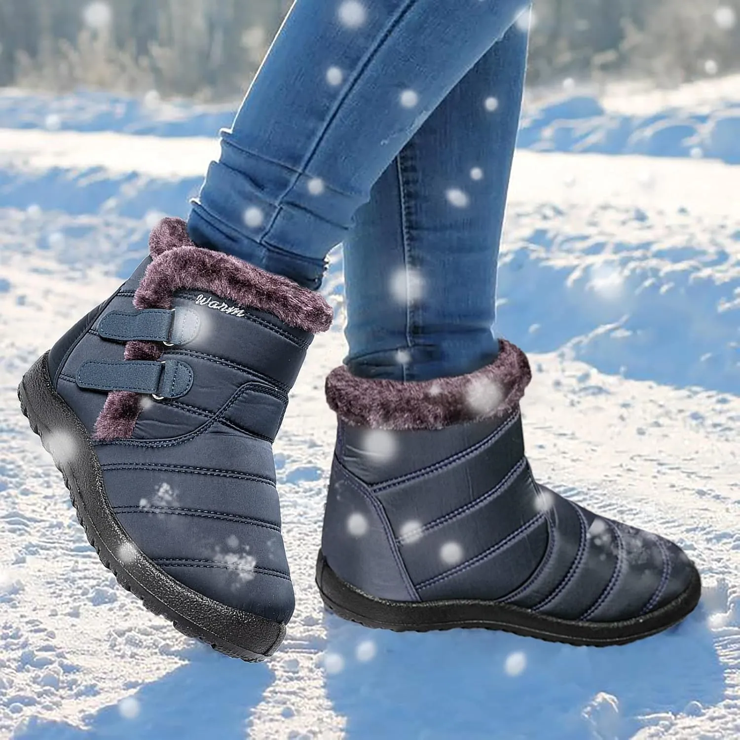 Gibobby Cowboy Boots for Women Low Heel Womens Ankle Boots Pointed Toe Faux Stacked Chunky Heels Tassels Side Zipper Booties 52