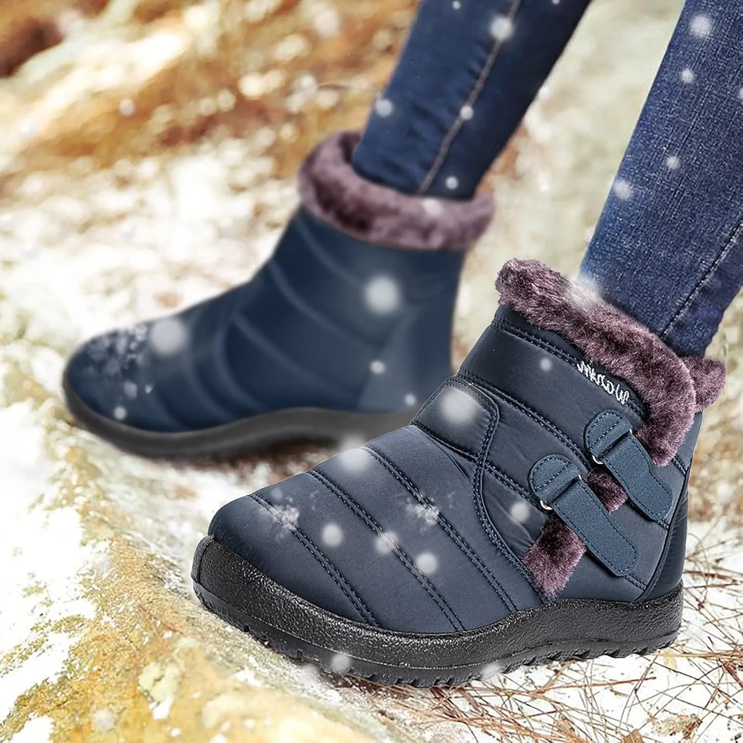 Gibobby Cowboy Boots for Women Low Heel Womens Ankle Boots Pointed Toe Faux Stacked Chunky Heels Tassels Side Zipper Booties 52