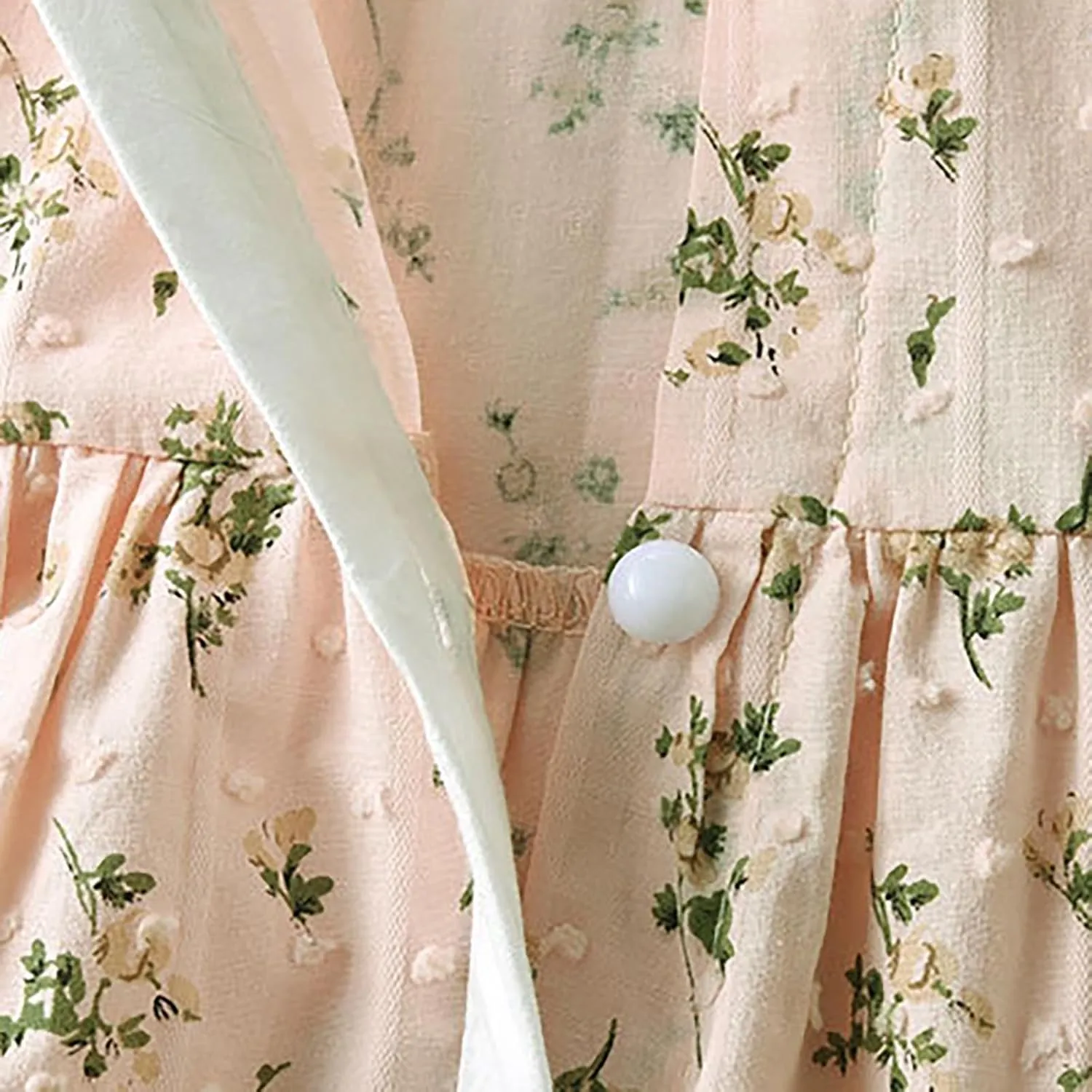 Girl's Summer Boho Floral Dress Cute Ruffle Sleeve Button Down Collared A-Line Sleeveless Swing Beach Sundress for 3-12 Years