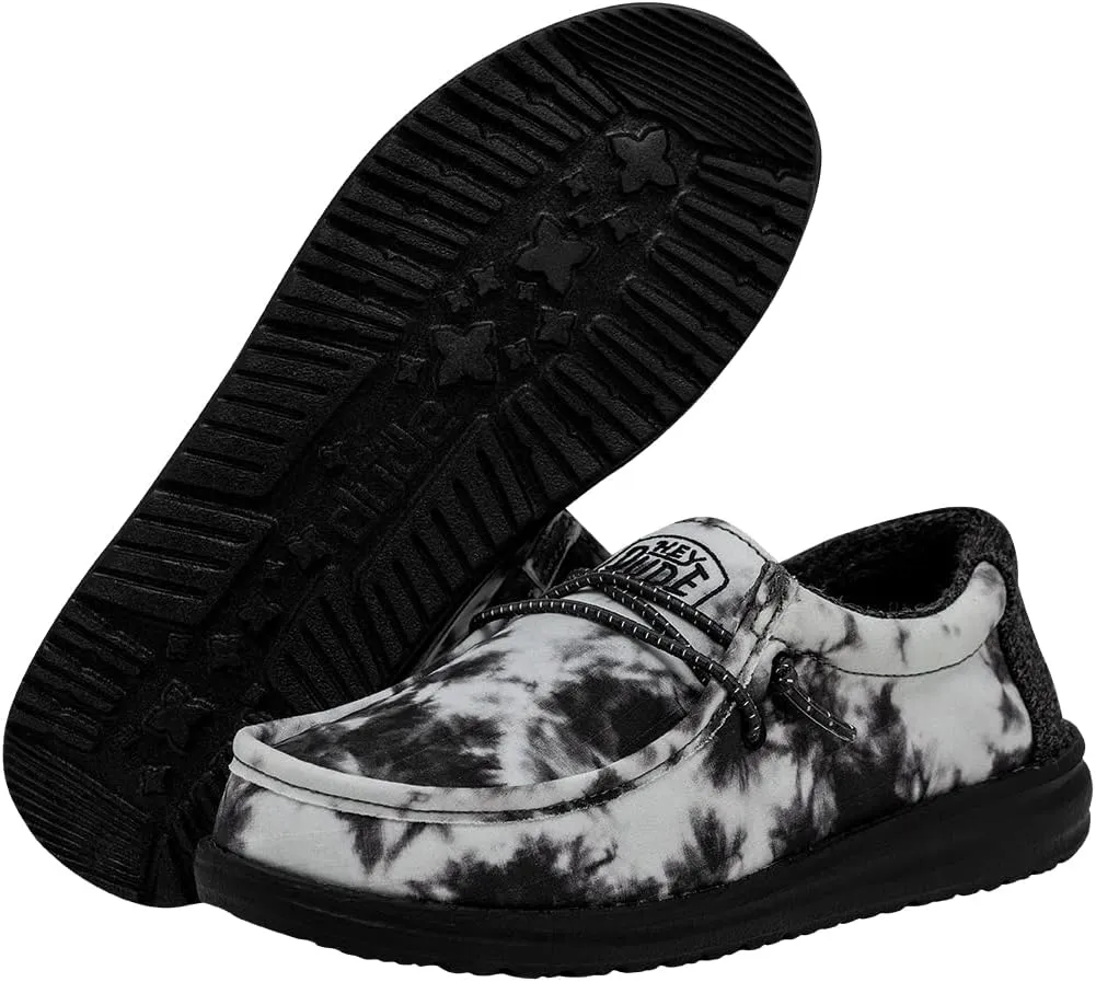 Hey Dude Boy's Wally Youth Multiple Colors | Boys Shoes | Boy's Lace Up Loafers | Comfortable & Light-Weight