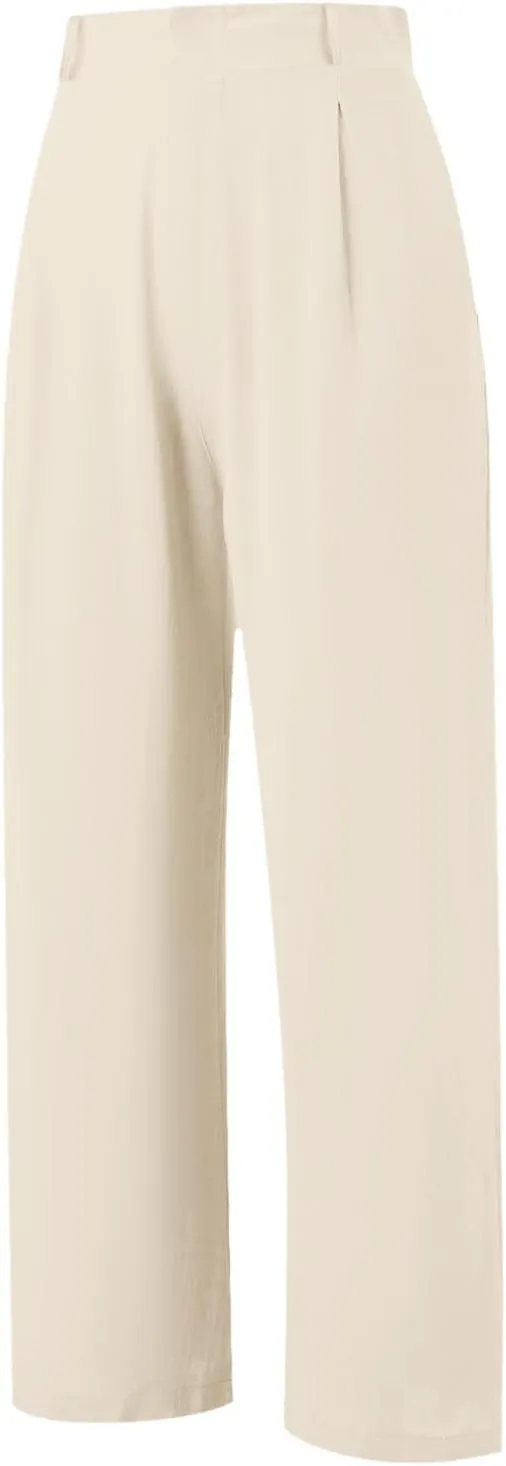High Waisted Dress Pants for Women 2025 Wide Leg Business Office Slacks Casual Loose Fit Work Trousers with Pockets