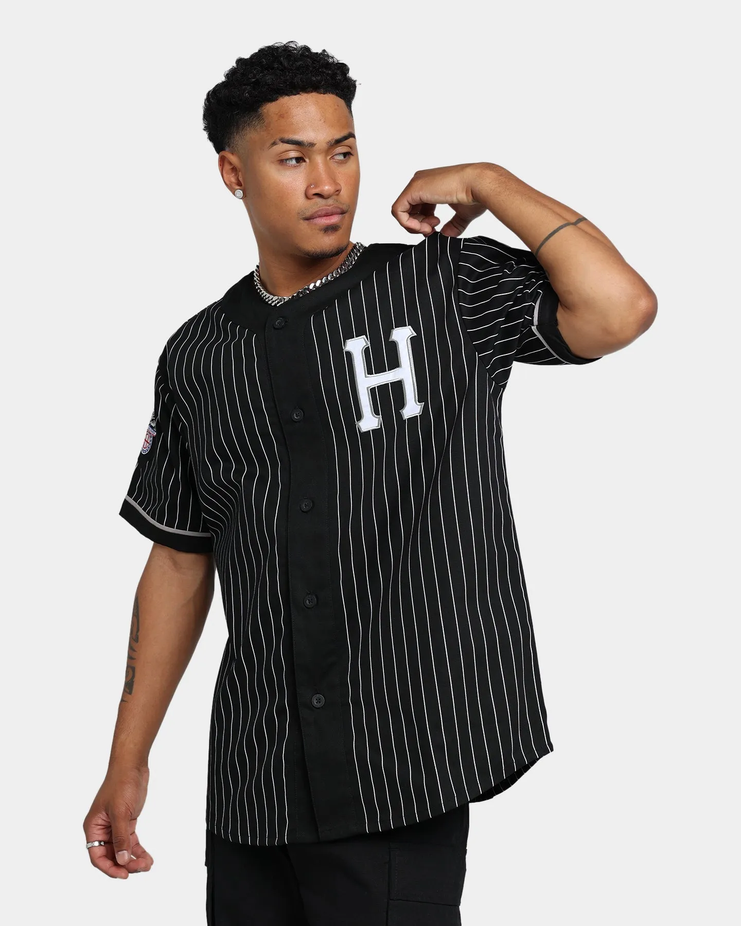 HUF Forever Baseball Jersey Black