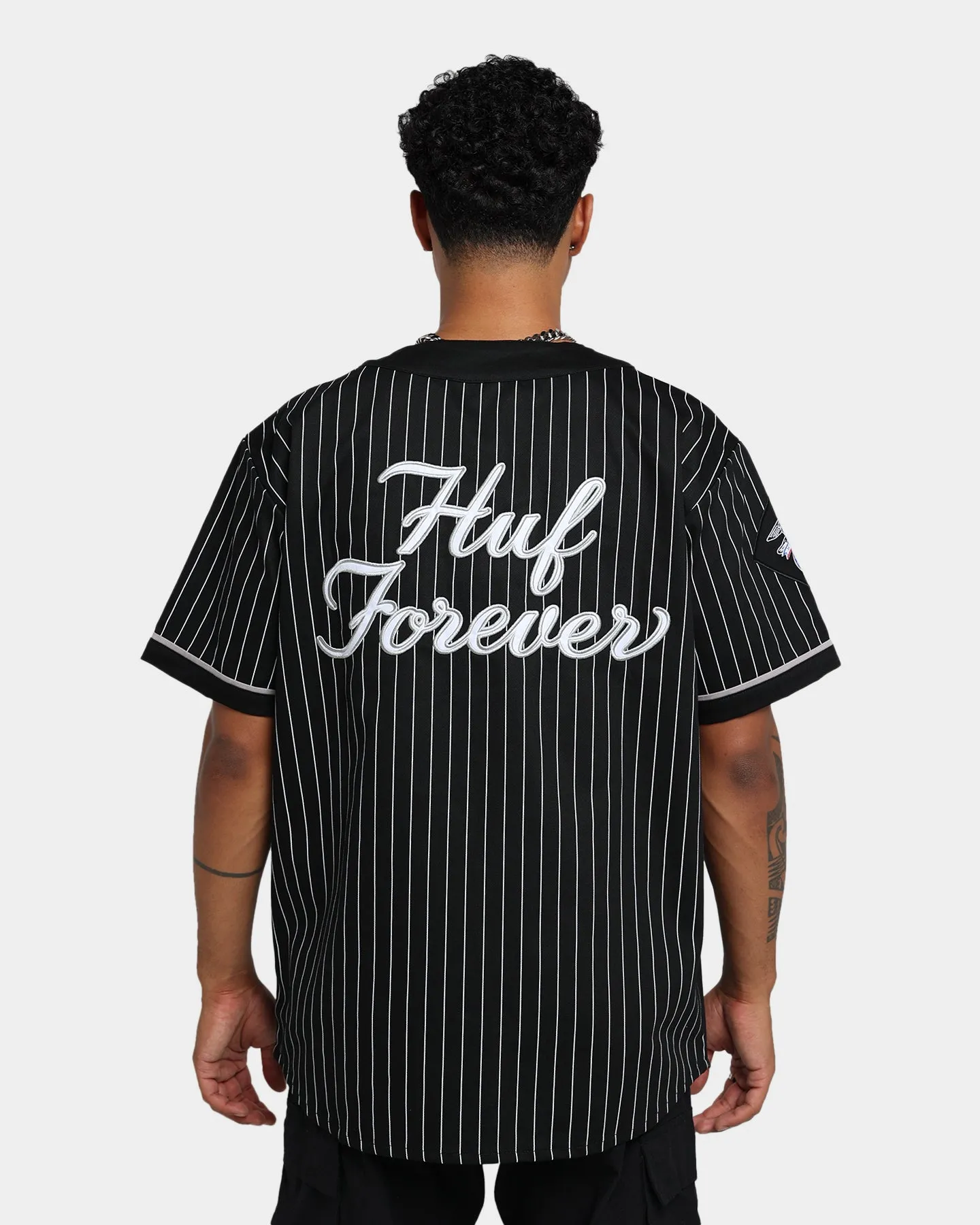 HUF Forever Baseball Jersey Black