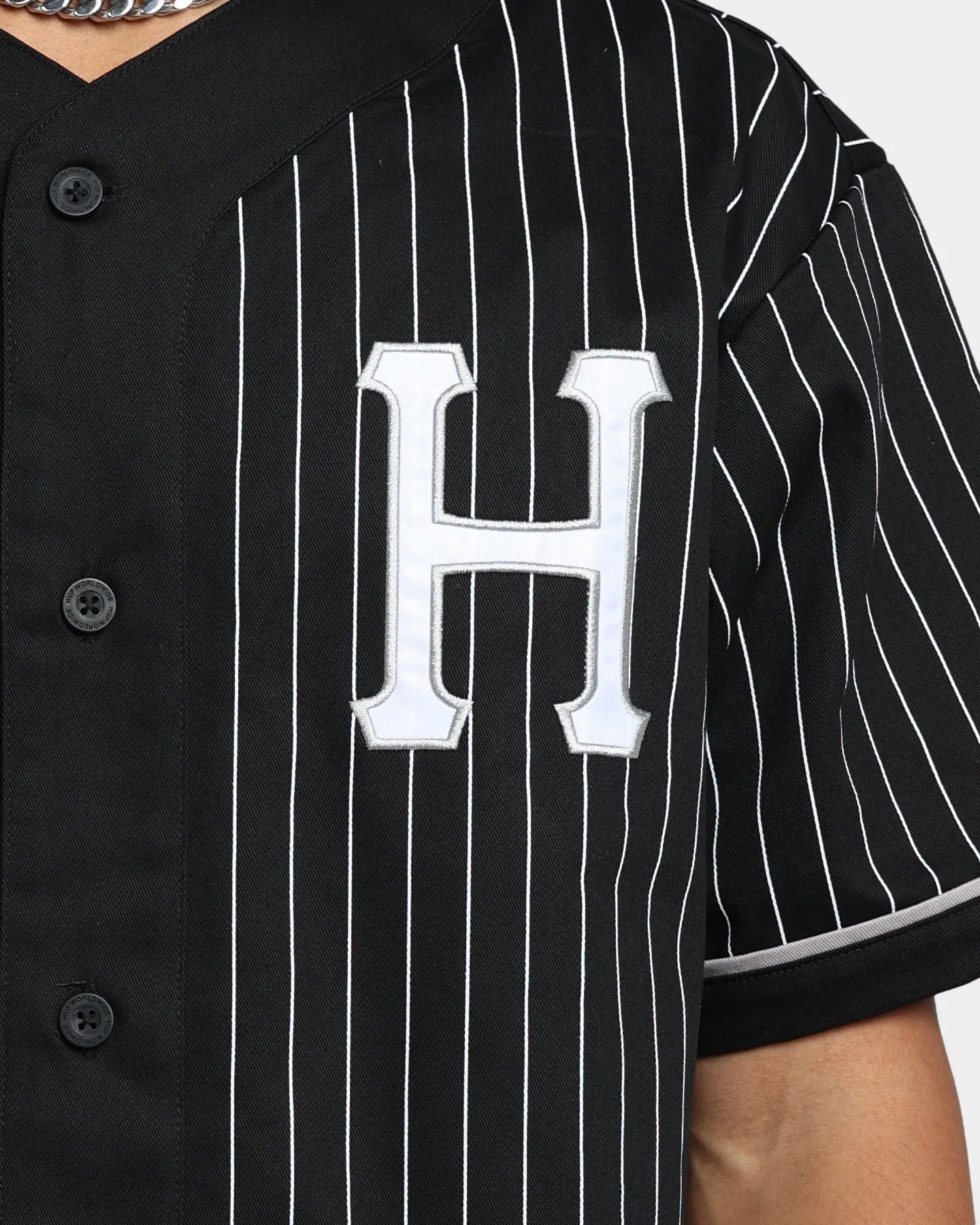 HUF Forever Baseball Jersey Black