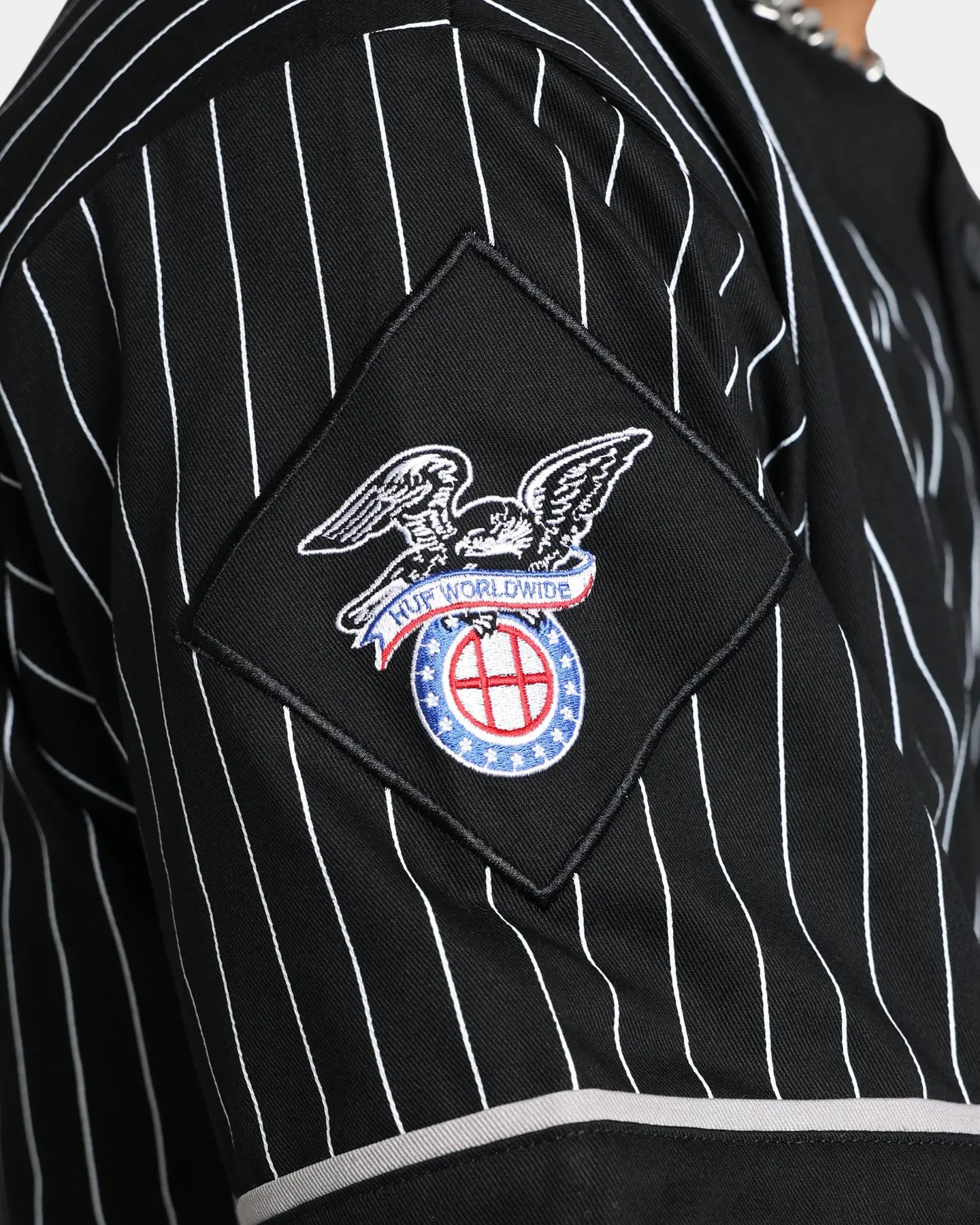 HUF Forever Baseball Jersey Black