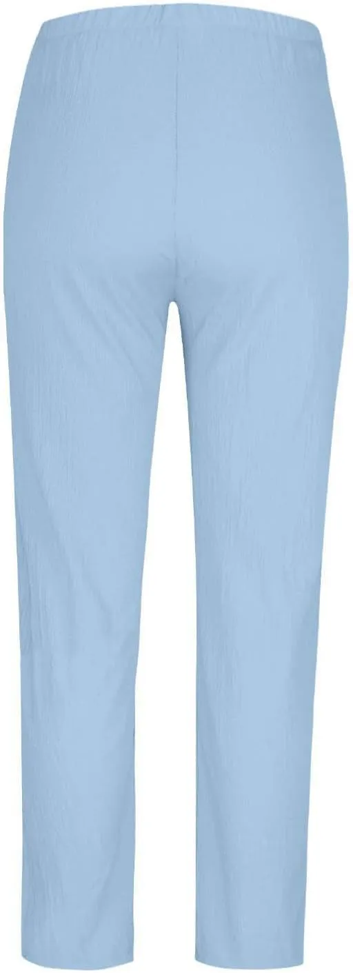 JOAU Women Cotton Linen Pants Casual Summer 2025 Straight Wide Leg Loose Comfy Elastic High Waist Beach Trouser with Pockets