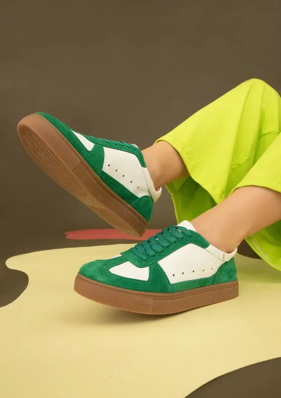 Katie Leather Suede Sneaker