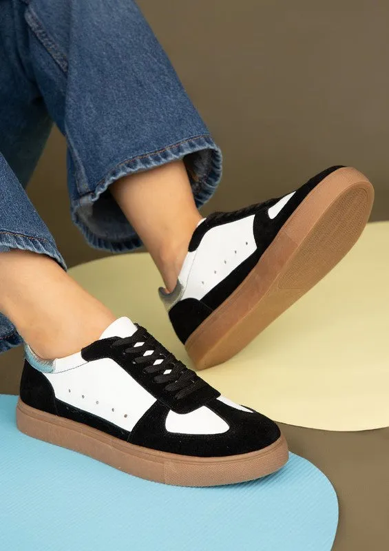 Katie Leather Suede Sneaker